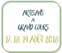 Artisans au Grand Cours. Du 17 au 19 août 2018 à PONTARLIER. Doubs.  10H00